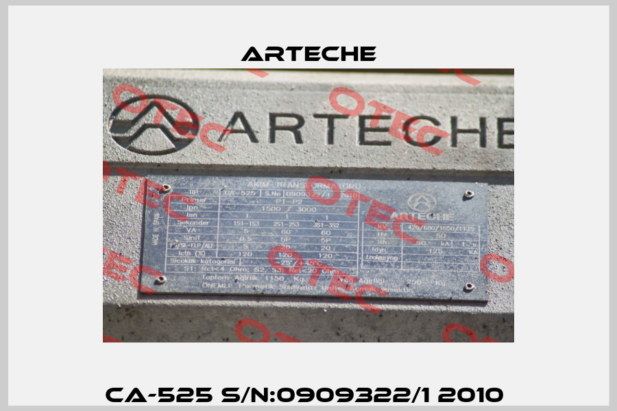 CA-525 S/N:0909322/1 2010  Arteche
