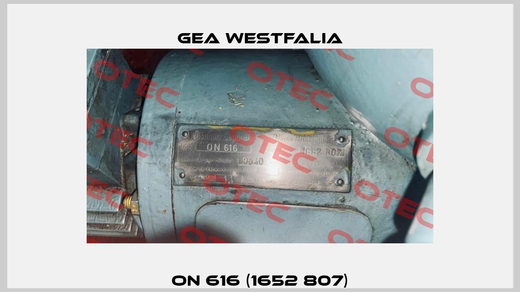 ON 616 (1652 807) Gea Westfalia