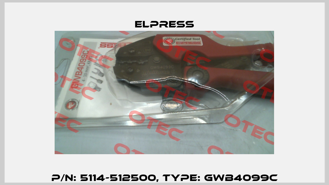 p/n: 5114-512500, Type: GWB4099C Elpress