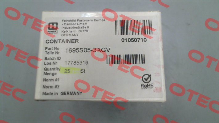 1695 S 05-3 AGV Fairchild