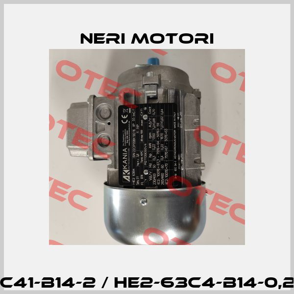 DNB0I063C41-B14-2 / HE2-63C4-B14-0,22kW-1500 Neri Motori
