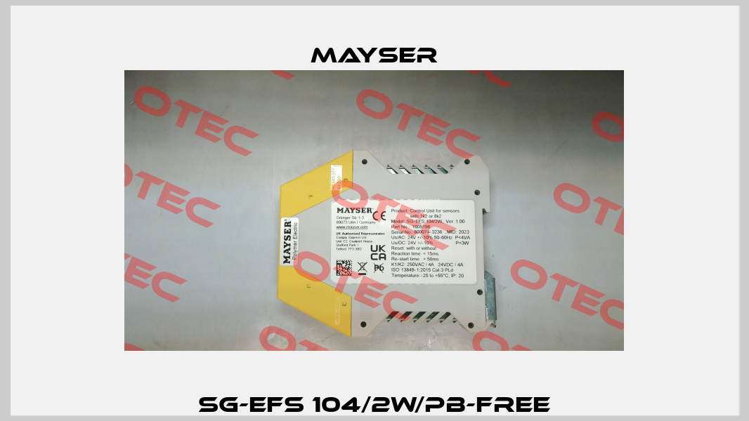 SG-EFS 104/2W/Pb-Free Mayser